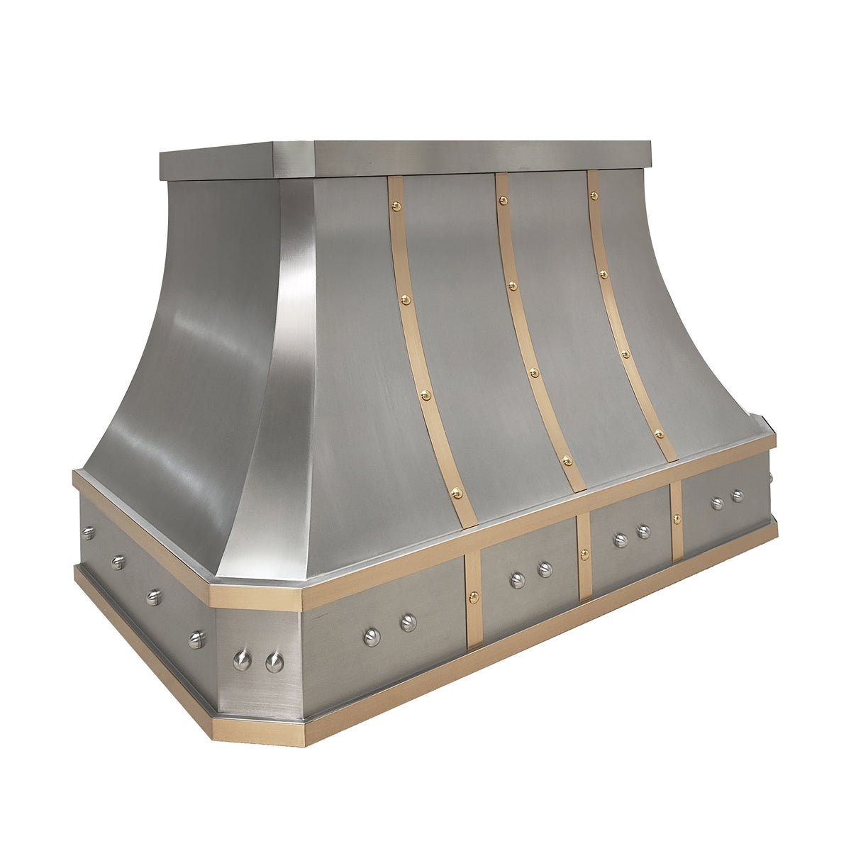 Fobest Custom Stainless Steel Kitchen Range Hood with Big Rivets FSS-198 - Fobest Appliance