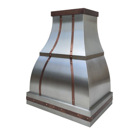 Fobest Stainless Steel Range Hood with Antique Straps FSS-292