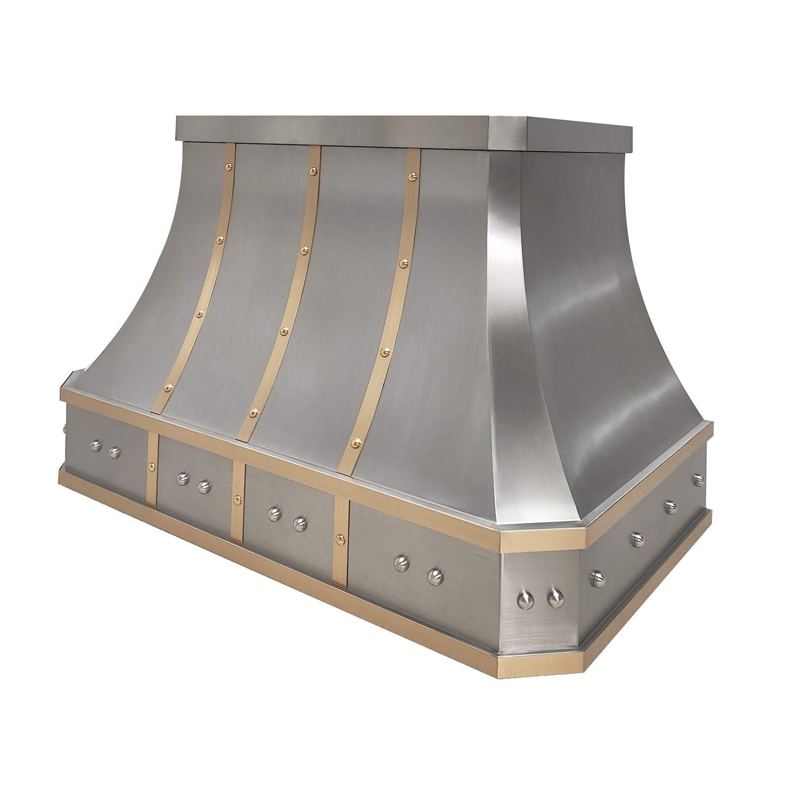 Fobest Custom Stainless Steel Kitchen Range Hood with Big Rivets FSS-198 - Fobest Appliance