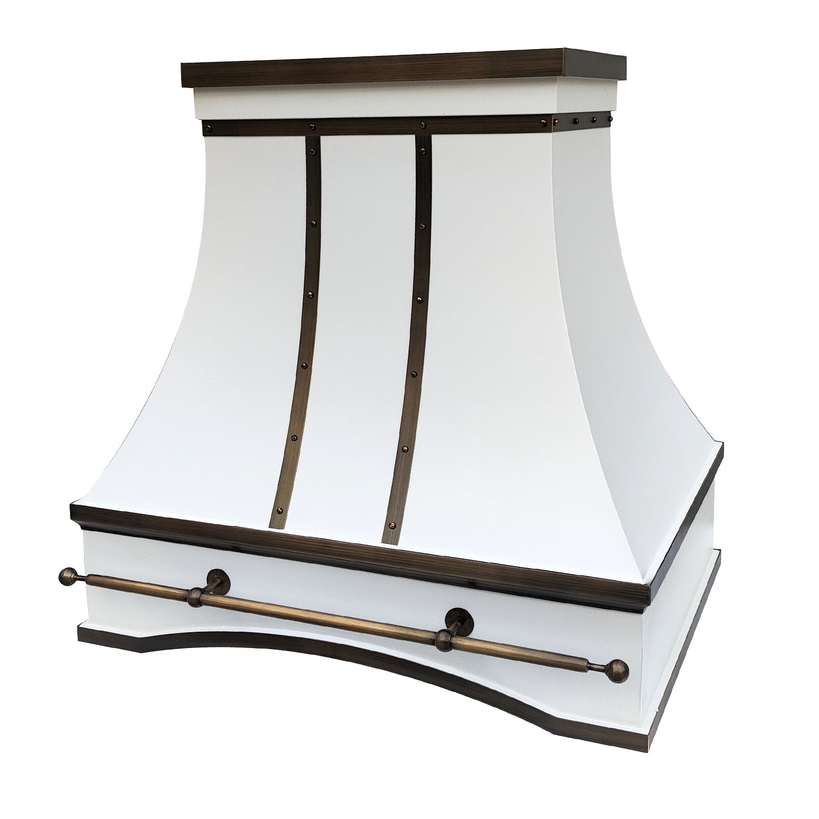 Fobest Custom Island White Range Hood FSS-335