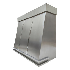 Fobest Custom Stainless Steel Range Hood with Polished Band FSS-195 - Fobest Appliance