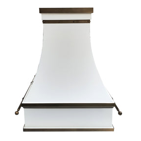 Fobest Custom Island White Range Hood FSS-335