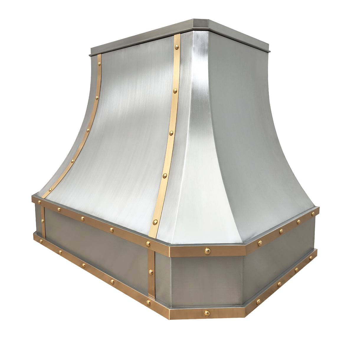 Fobest Industrial Style Stainless Steel Range Hood with Brass Trims FSS-208 - Fobest Appliance