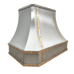 Fobest Industrial Style Stainless Steel Range Hood with Brass Trims FSS-208 - Fobest Appliance