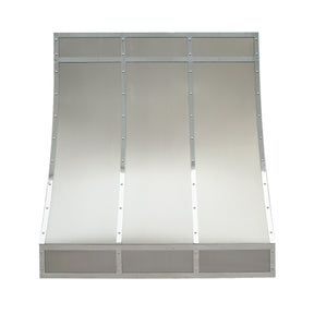 Fobest Custom Sloped Stainless Steel Range Hood with Mirror Straps FSS-174 - Fobest Appliance