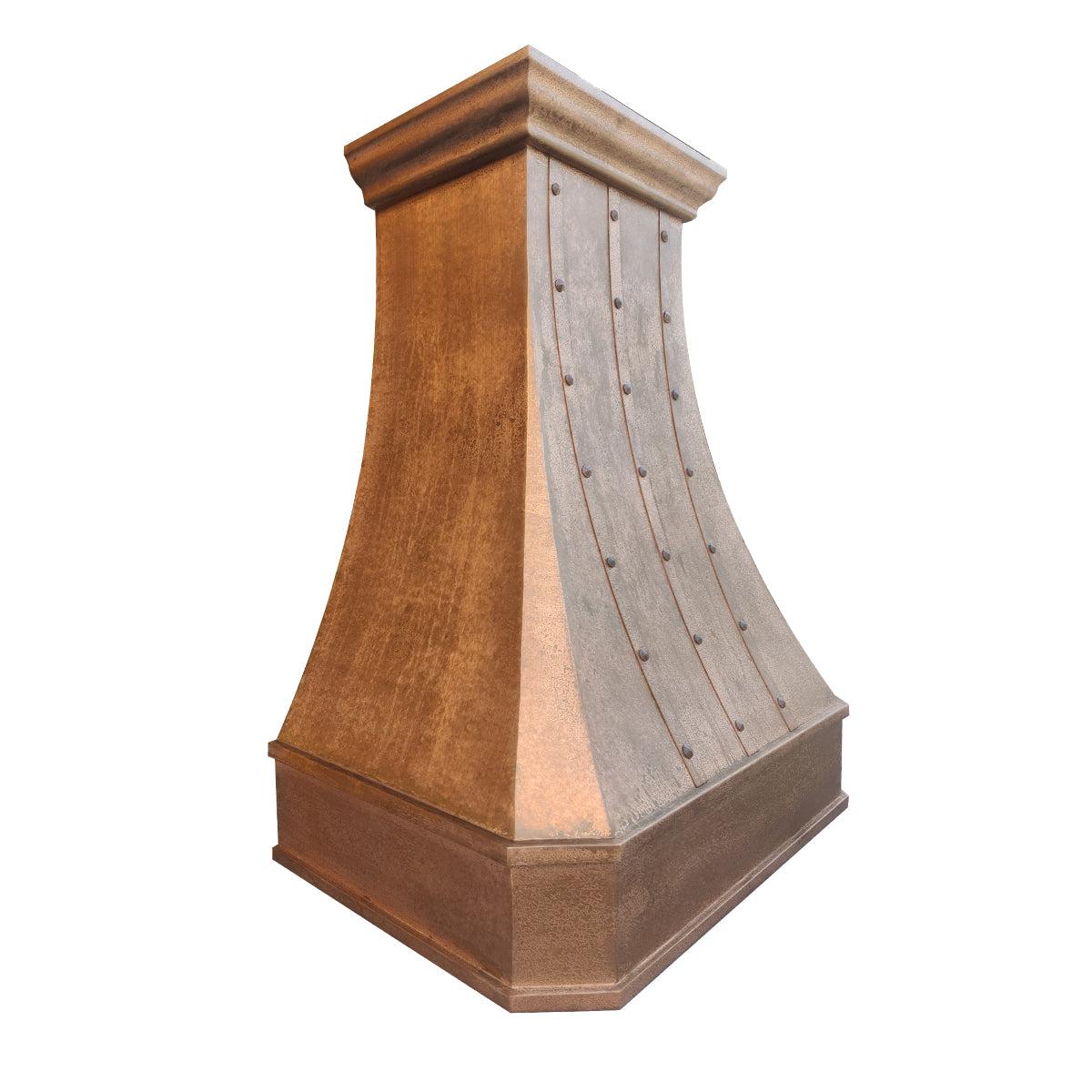 Fobest Handmade Custom Vintage Copper Range Hood FCP-117 - Fobest Appliance