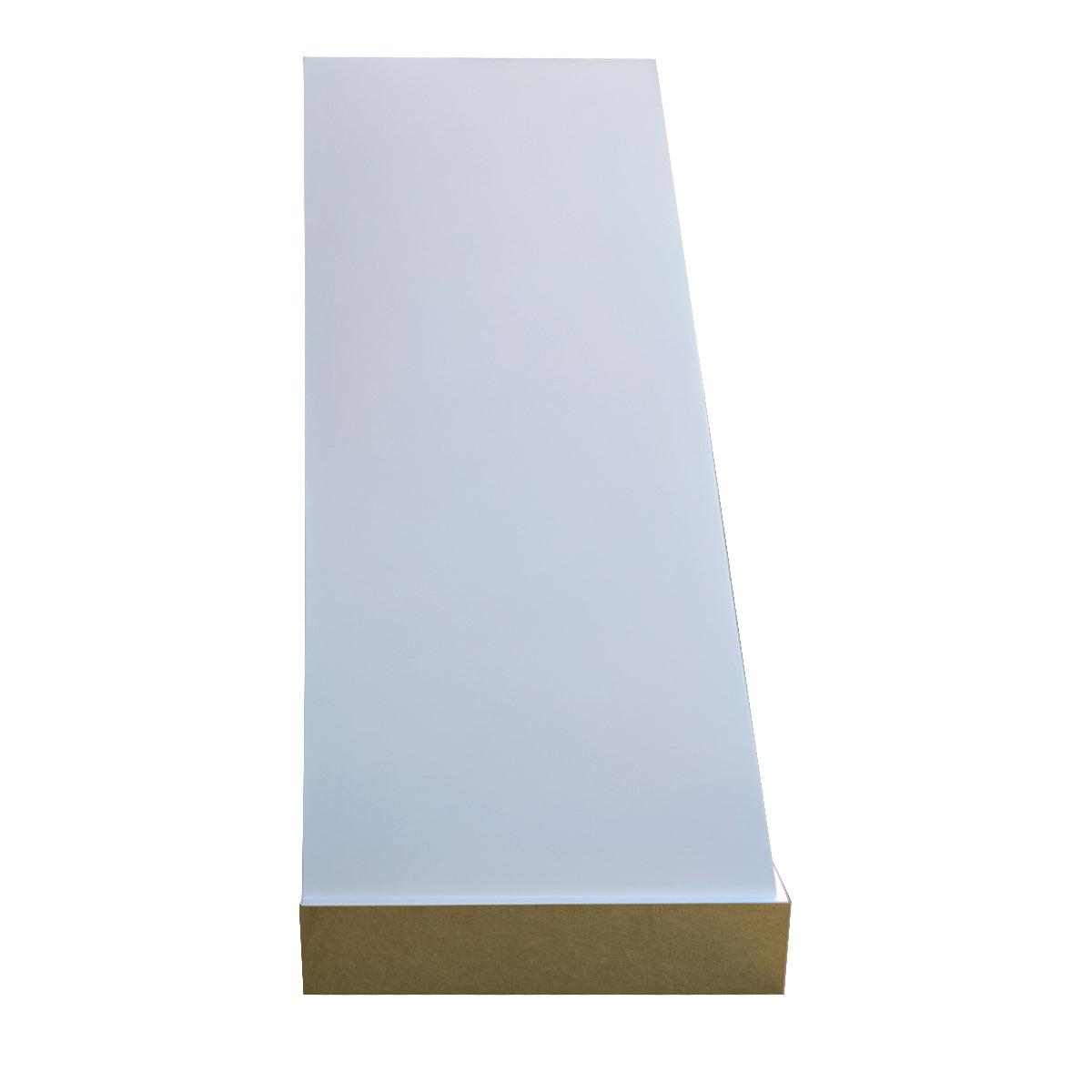 Fobest Custom White Kitchen Hood with polished brass accent FSS-176 - Fobest Appliance