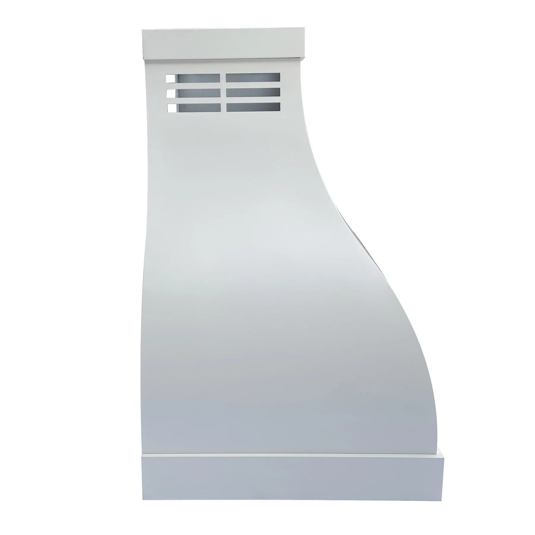 Fobest Instock White Stainless Steel Ductless Range Hood FSS-12 (40"W x 39"H x 25"D) - Fobest Appliance