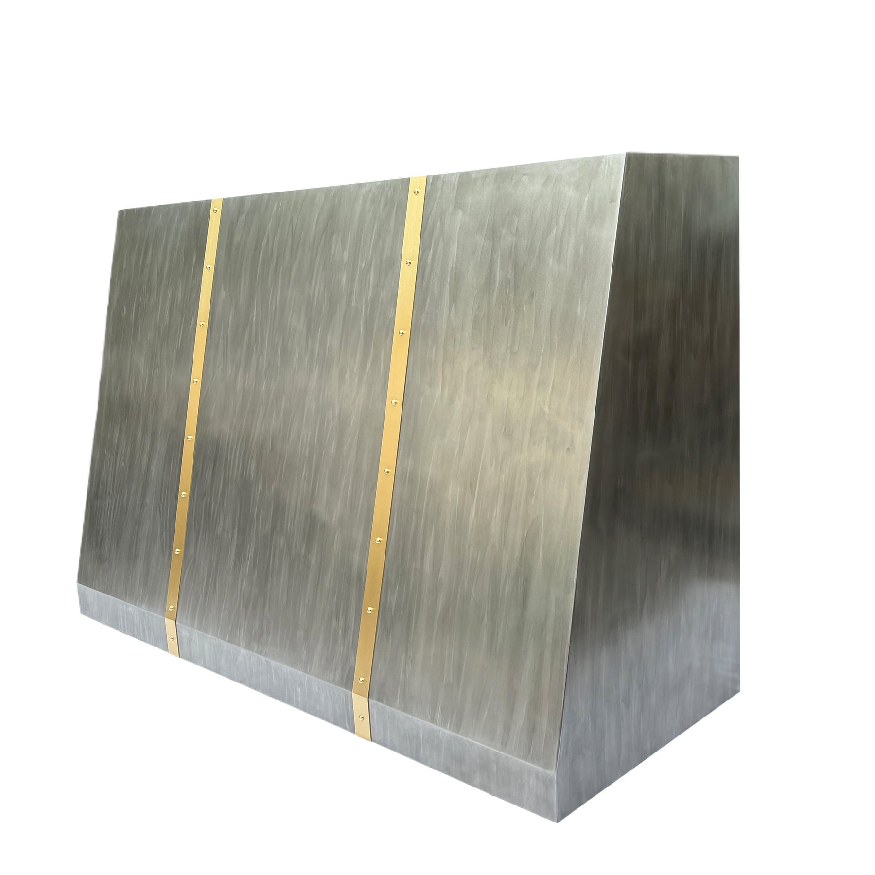 Fobest Custom Zinc Range Hood with Brass Accent FSS-243