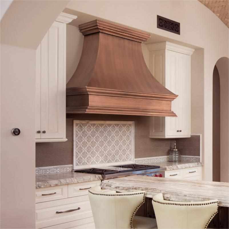 Fobest Vintage Custom Antique Copper Range Hood FCP-36 - Fobest Appliance