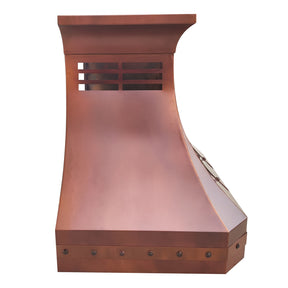 Fobest Fire Copper Range Hood with Straps FCP-227