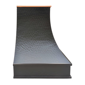 Fobest Custom Bronze Copper Range Hood with natural copper crown FCP-128 - Fobest Appliance