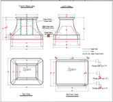 Fobest custom FCP-117 range hood - custom link for Cathy - Fobest Appliance