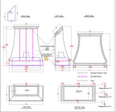 Fobest Custom Stainless Steel Range Hood - Custom Link for Chris