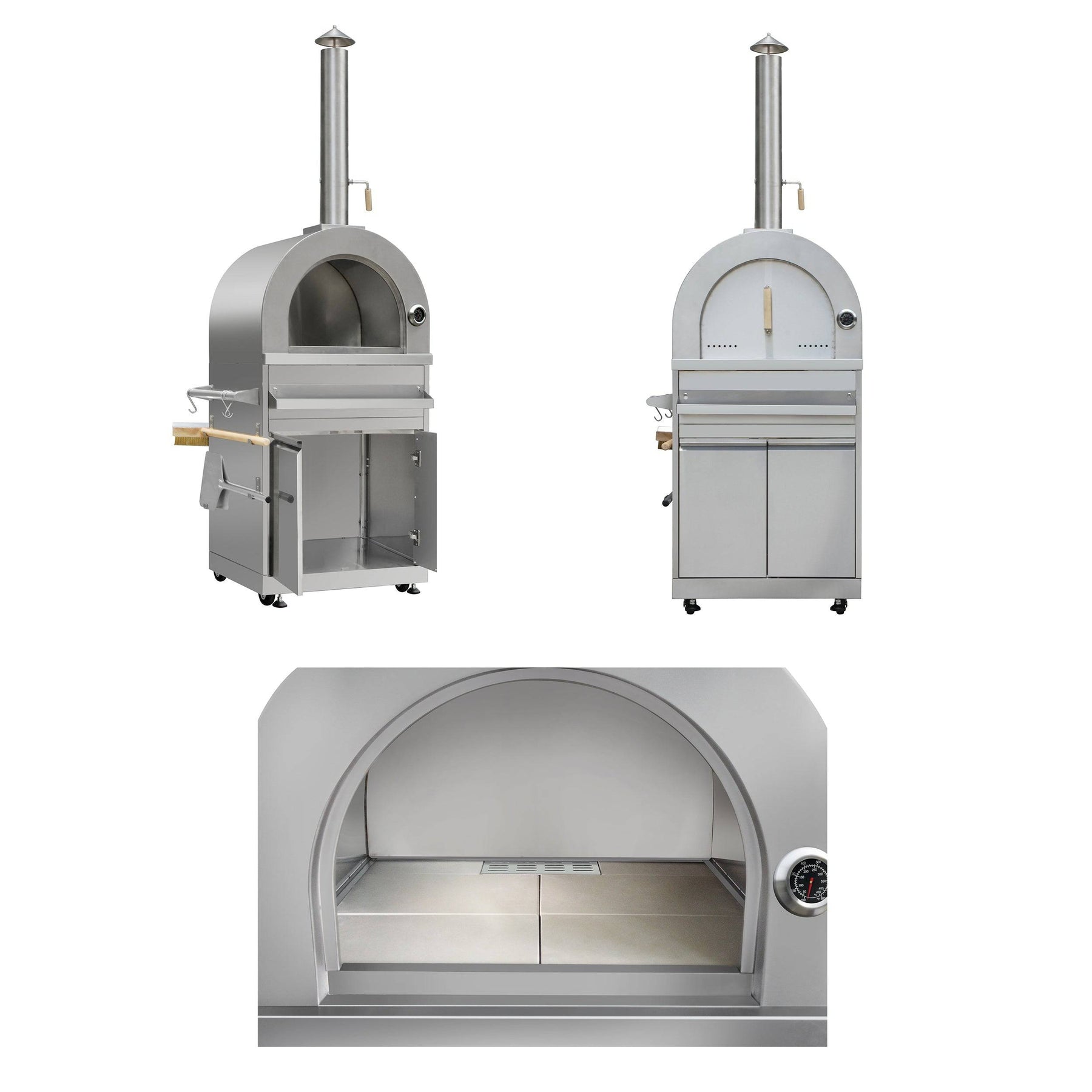Fobest 7 Piece Modular Stainless Steel Outdoor Kitchen Suite with Under Counter Refrigerator Drawer - Outdoor Kitchen Suite-Fobest Appliance