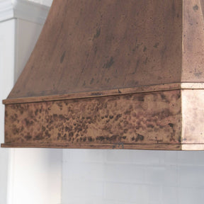 Fobest Handcrafted Custom Vintage Copper Range Hood FCP-95 - Fobest Appliance