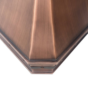 Fobest Handmade Farmhouse Antique Copper Range Hood FCP-7 - Fobest Appliance