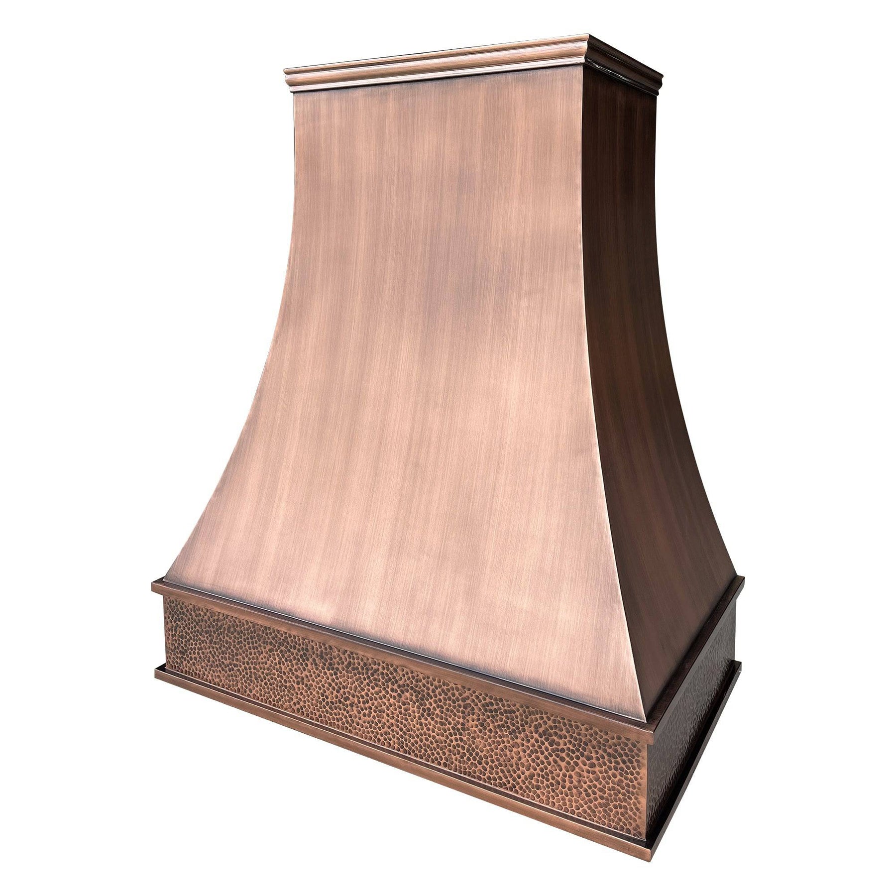 Fobest Tuscan Hammered Custom Copper Range Hood FCP-54 - Fobest Appliance