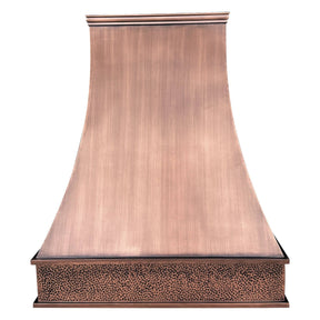 Fobest Tuscan Hammered Custom Copper Range Hood FCP-54 - Fobest Appliance