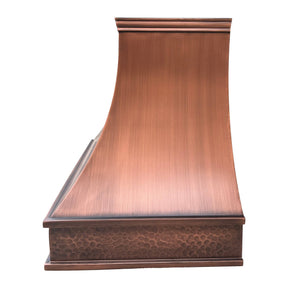 Fobest Tuscan Hammered Custom Copper Range Hood FCP-54 - Fobest Appliance