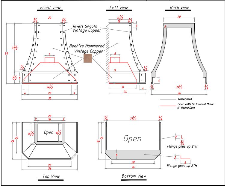 Fobest custom range hood-custom design for Angie - Fobest Appliance