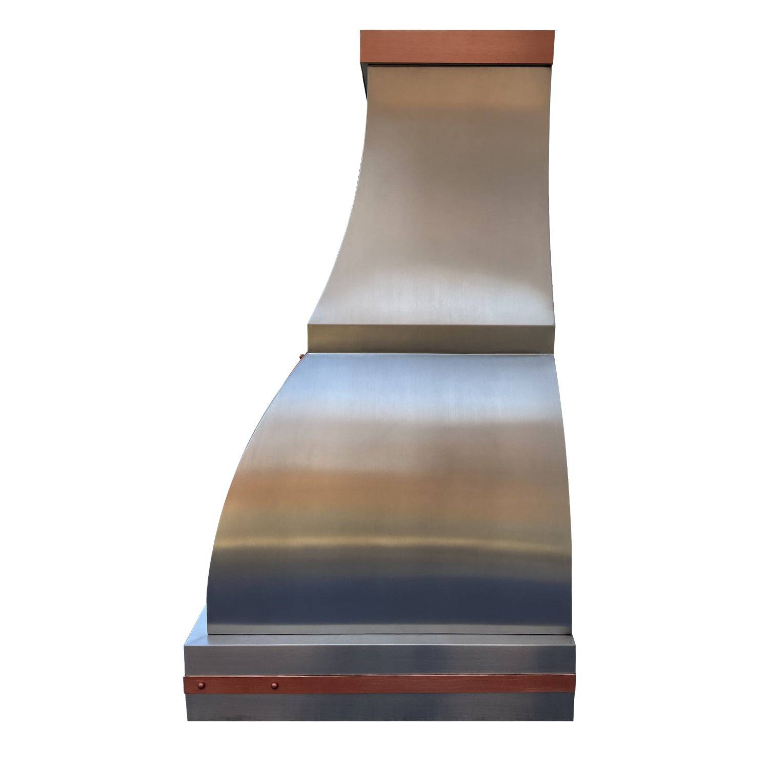 Fobest Bell Design Custom Stainless Steel Range Hood with Copper Straps FSS-49 - Stainless Steel Range Hood-Fobest Appliance