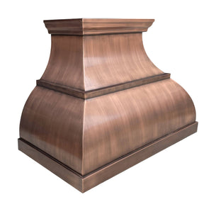 Fobest Bell Shape Handmade Custom Antique Copper Range Hood FCP-86 - Copper Range Hood-Fobest Appliance