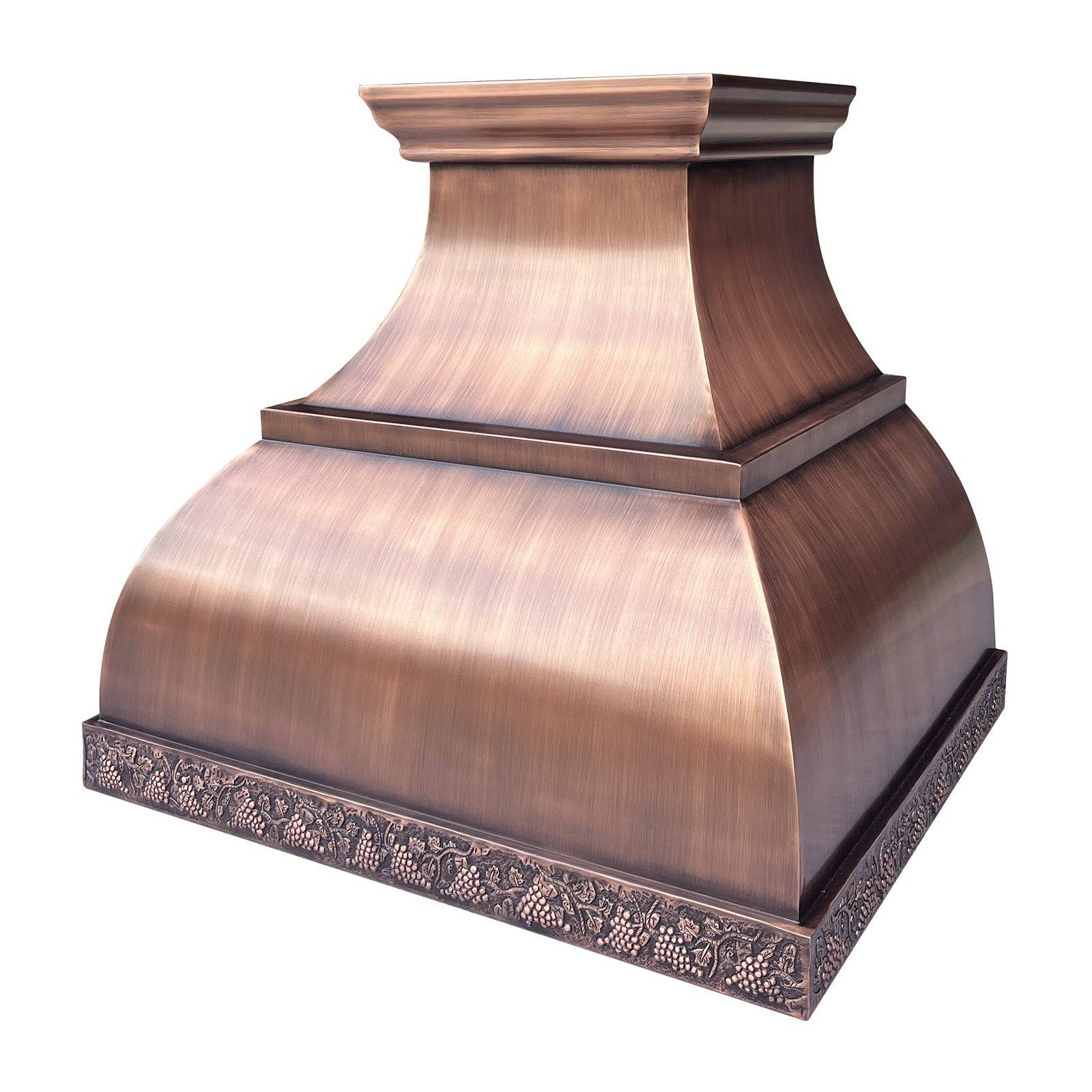 Fobest Bell Shape Handmade Custom Antique Copper Range Hood FCP-86 - Copper Range Hood-Fobest Appliance