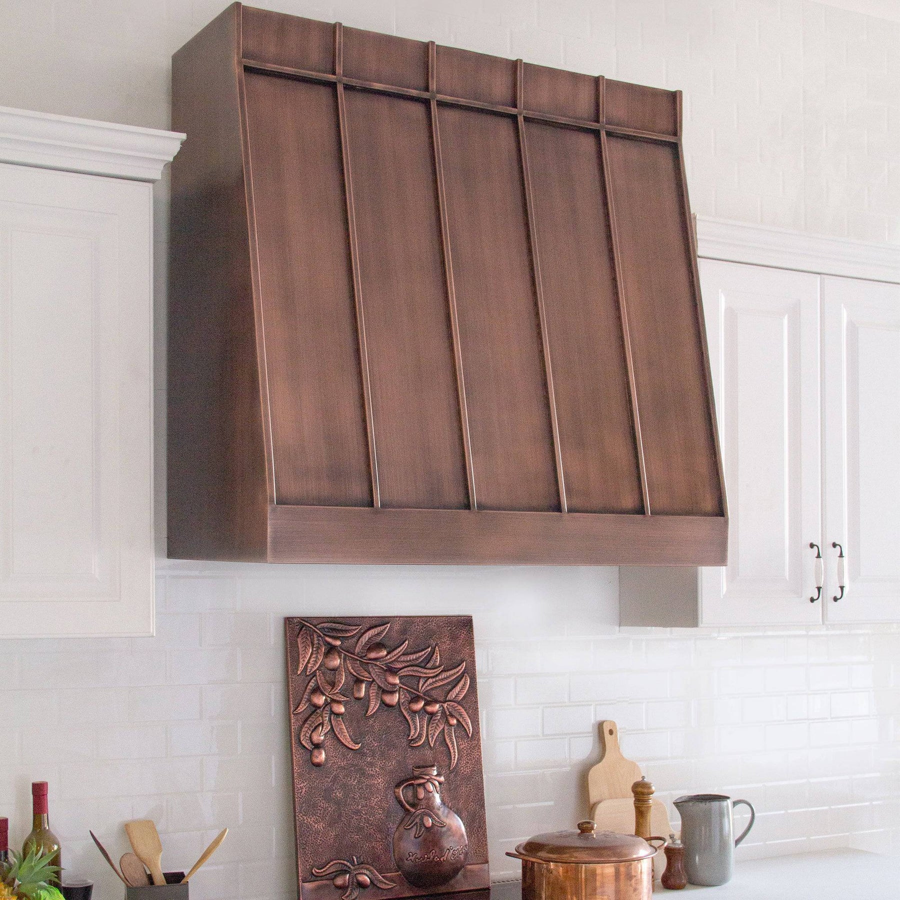 Fobest Box Design Custom Antique Copper Range Hood FCP-68 - Copper Range Hood-Fobest Appliance