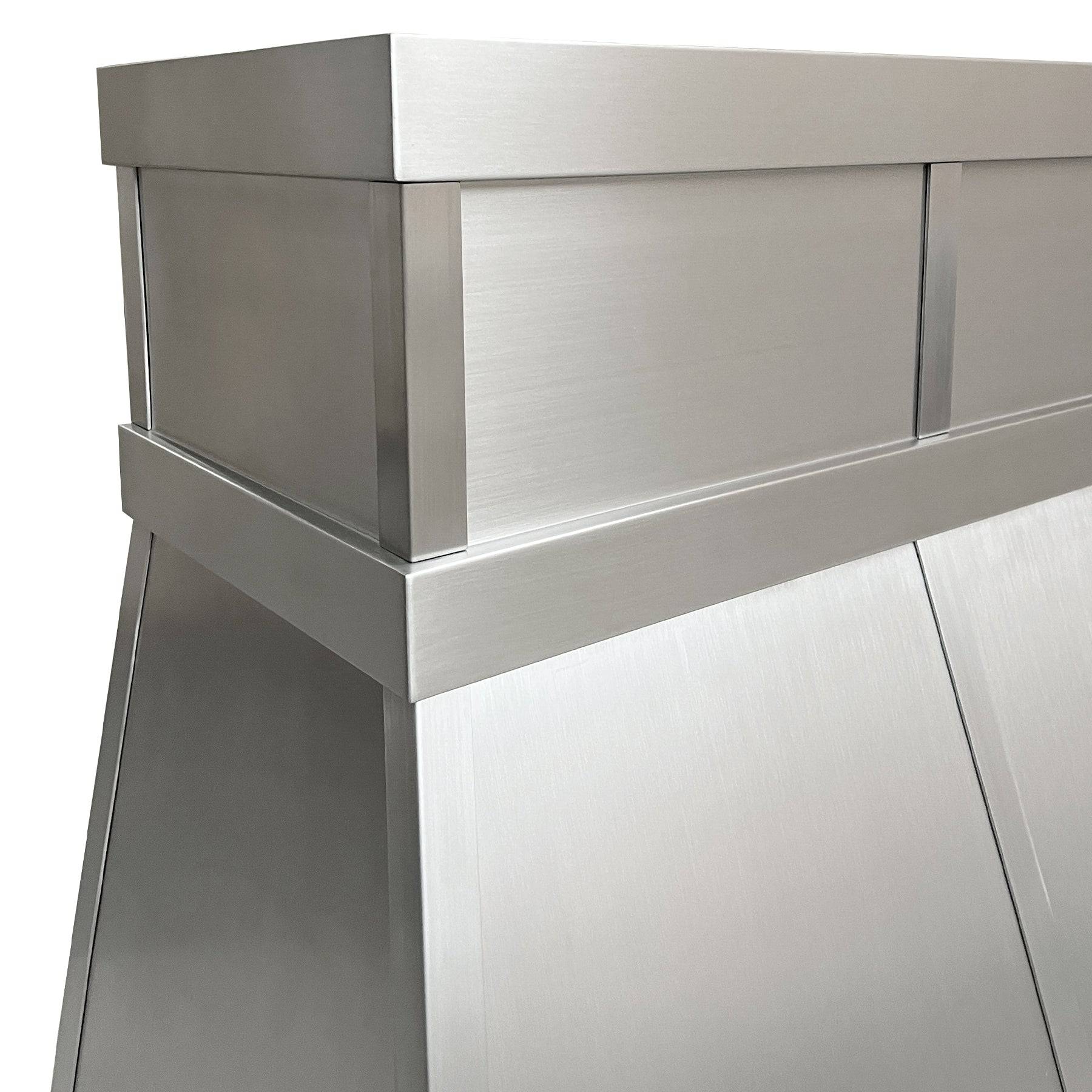 Fobest Chimney Design Custom Brushed Stainless Steel Range Hood FSS-18 - Stainless Steel Range Hood-Fobest Appliance