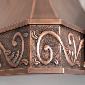 Fobest Classic Curved Antique Copper Range Hood FCP-69 - Copper Range Hood-Fobest Appliance