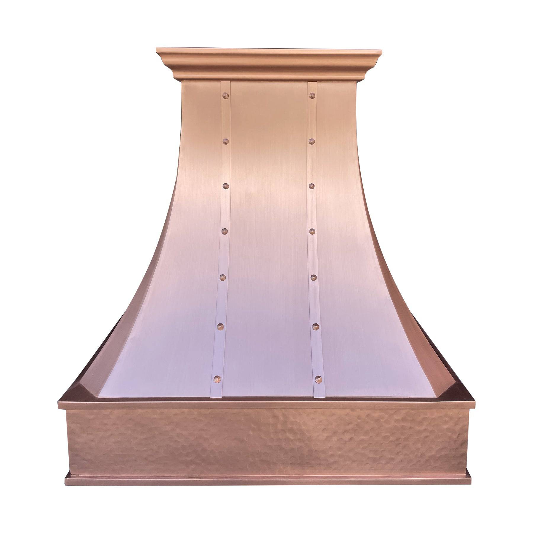 Fobest Classic Design Handmade Custom Natural Copper Range Hood FCP-107 - Copper Range Hood-Fobest Appliance