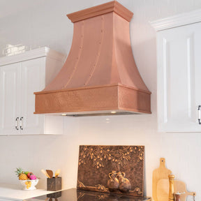 Fobest Classic Design Handmade Custom Natural Copper Range Hood FCP-107 - Copper Range Hood-Fobest Appliance