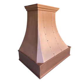 Fobest Classic Design Handmade Custom Natural Copper Range Hood FCP-107 - Copper Range Hood-Fobest Appliance