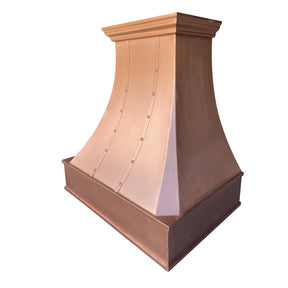 Fobest Classic Design Handmade Custom Natural Copper Range Hood FCP-107 - Copper Range Hood-Fobest Appliance