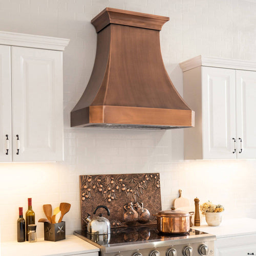 Fobest Custom Antique Copper Range Hood FCP-35 | Fobest Appliance