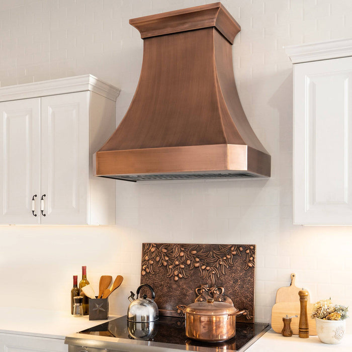 Fobest Custom Antique Copper Range Hood FCP-35 | Fobest Appliance