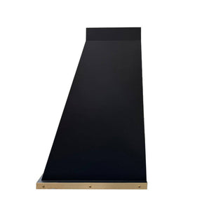 Fobest Custom Black Stainless Steel Range Hood with Brass Band Bottom FSS-67 - Stainless Steel Range Hood-Fobest Appliance