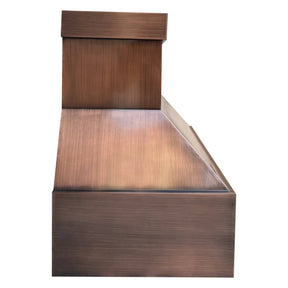 Fobest Custom Box Design Antique Copper Range Hood Smooth Finish FCP-57 - Copper Range Hood-Fobest Appliance