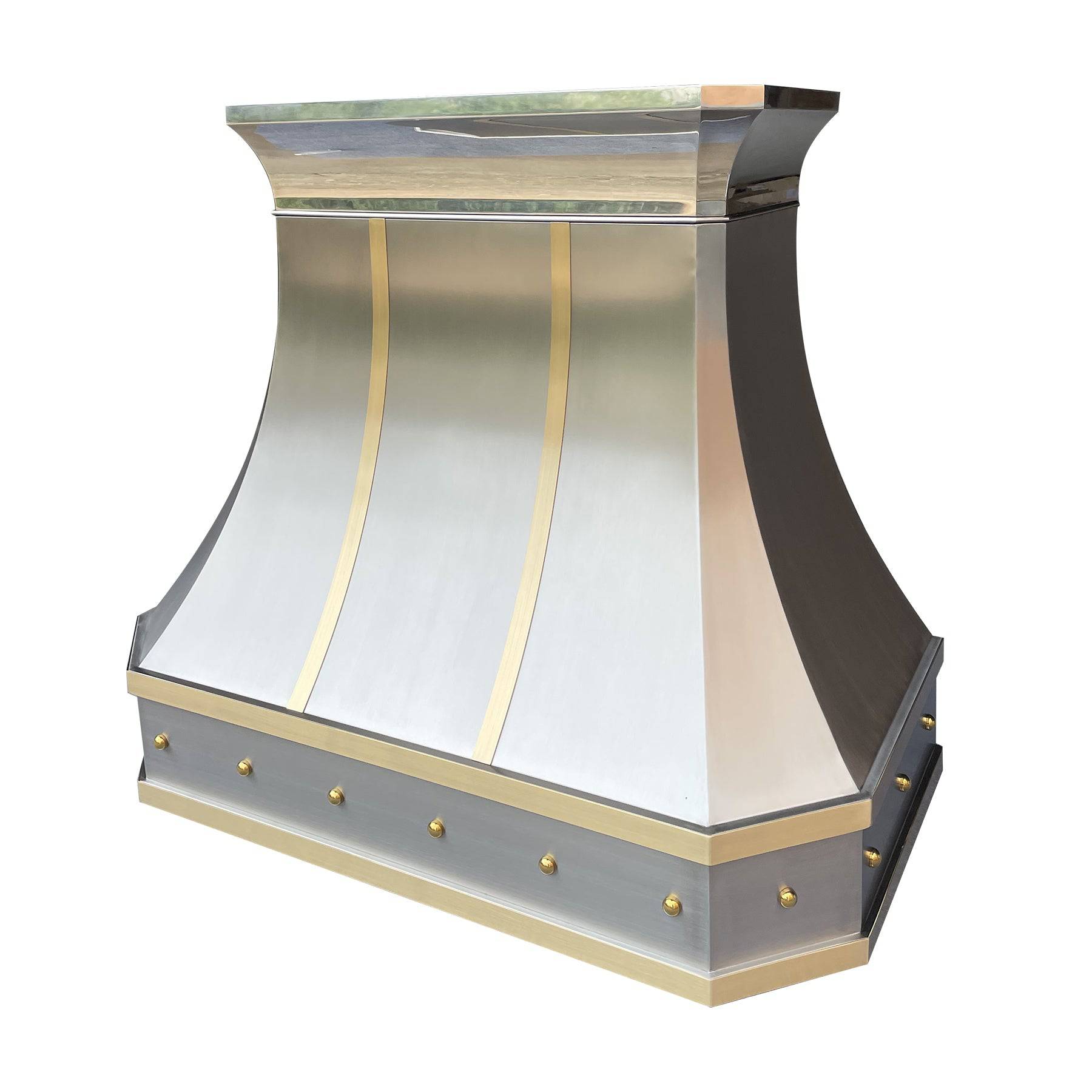 Fobest Curved Stainless Steel Range Hood with Sloped Straps