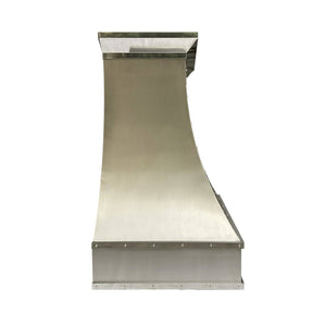 Fobest Custom Curved Stainless Steel Range Hood with Mirror Straps FSS-35 - Stainless Steel Range Hood-Fobest Appliance