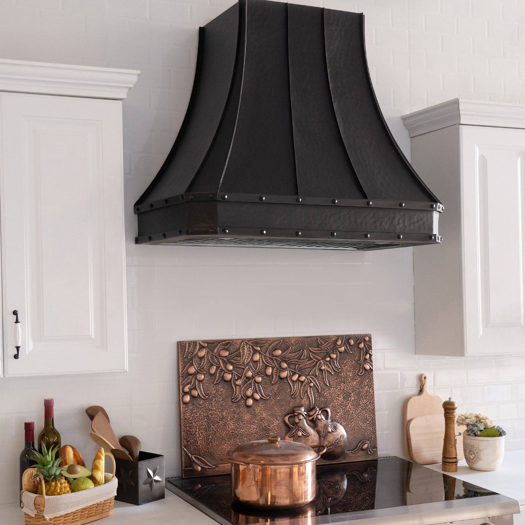 Fobest Custom Farmhouse Oil Rubbed Bronze Copper Range Hood with Frame FCP-21 - Copper Range Hood-Fobest Appliance