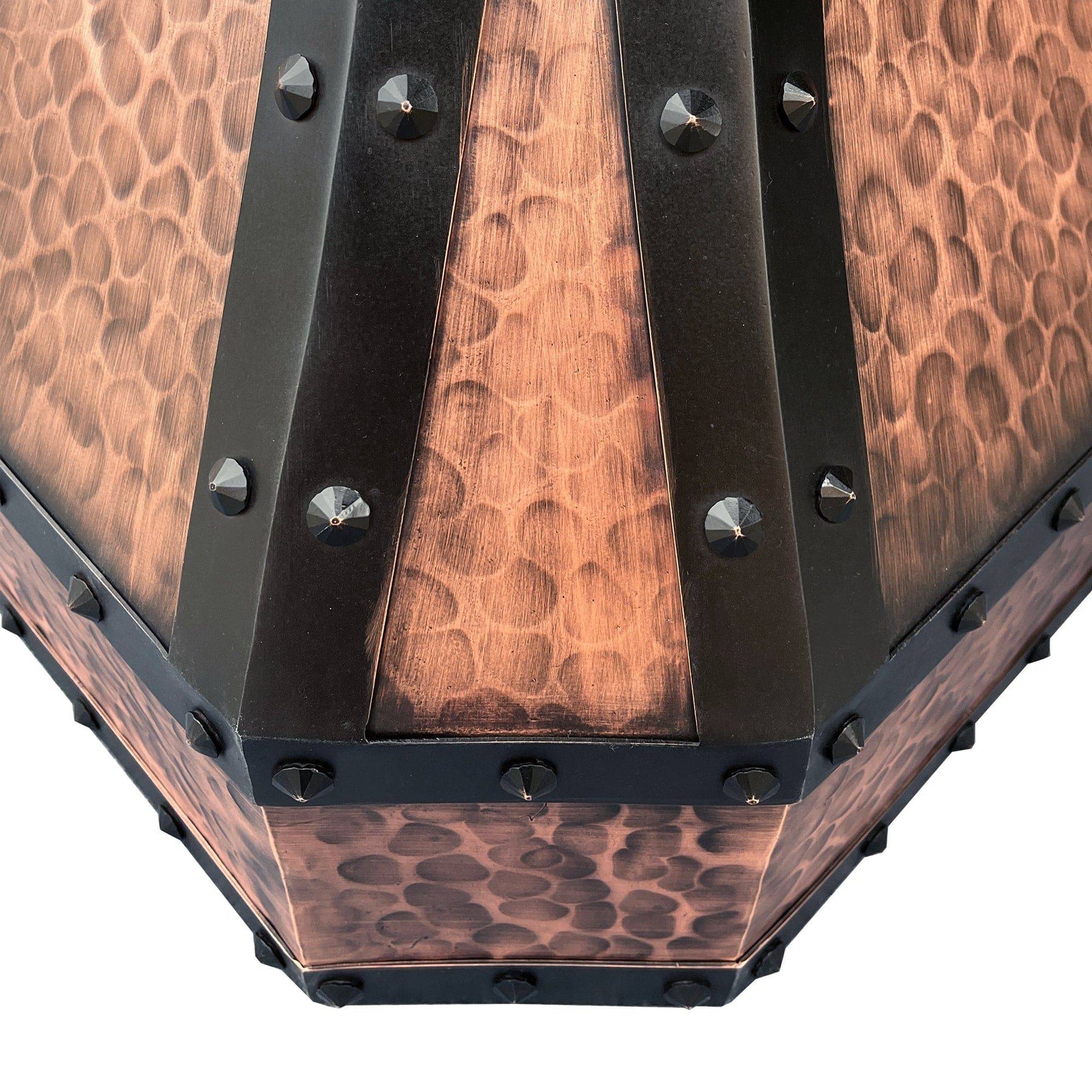 Fobest Custom Hammer Copper Kitchen Hood with Metal Frame FCP-63 - Copper Range Hood-Fobest Appliance