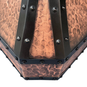 Fobest Custom Hammer Copper Kitchen Hood with Metal Frame FCP-63 - Copper Range Hood-Fobest Appliance