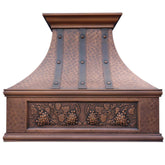 Fobest Custom Hammered Copper Stove Hood FCP-48 - Copper Range Hood-Fobest Appliance