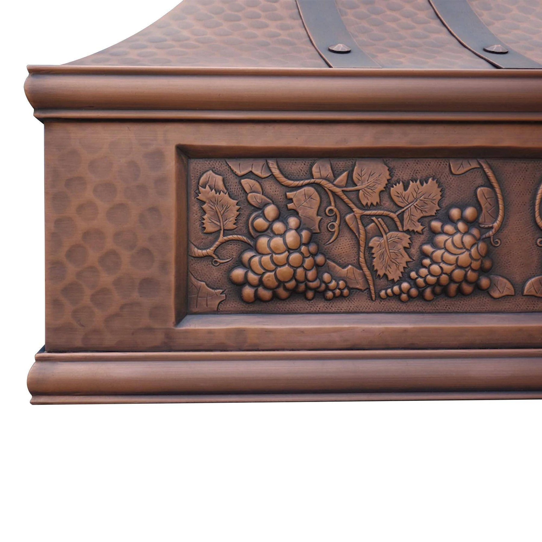 Fobest Custom Hammered Copper Stove Hood FCP-48 - Copper Range Hood-Fobest Appliance