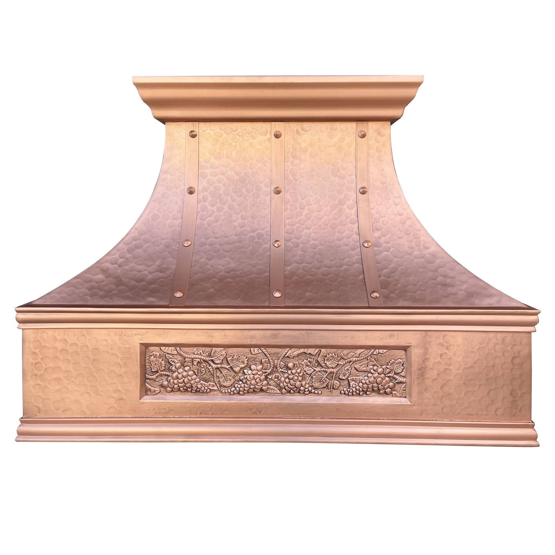 Fobest Custom Hammered Natural Copper Range Hood FCP-56 - Copper Range Hood-Fobest Appliance