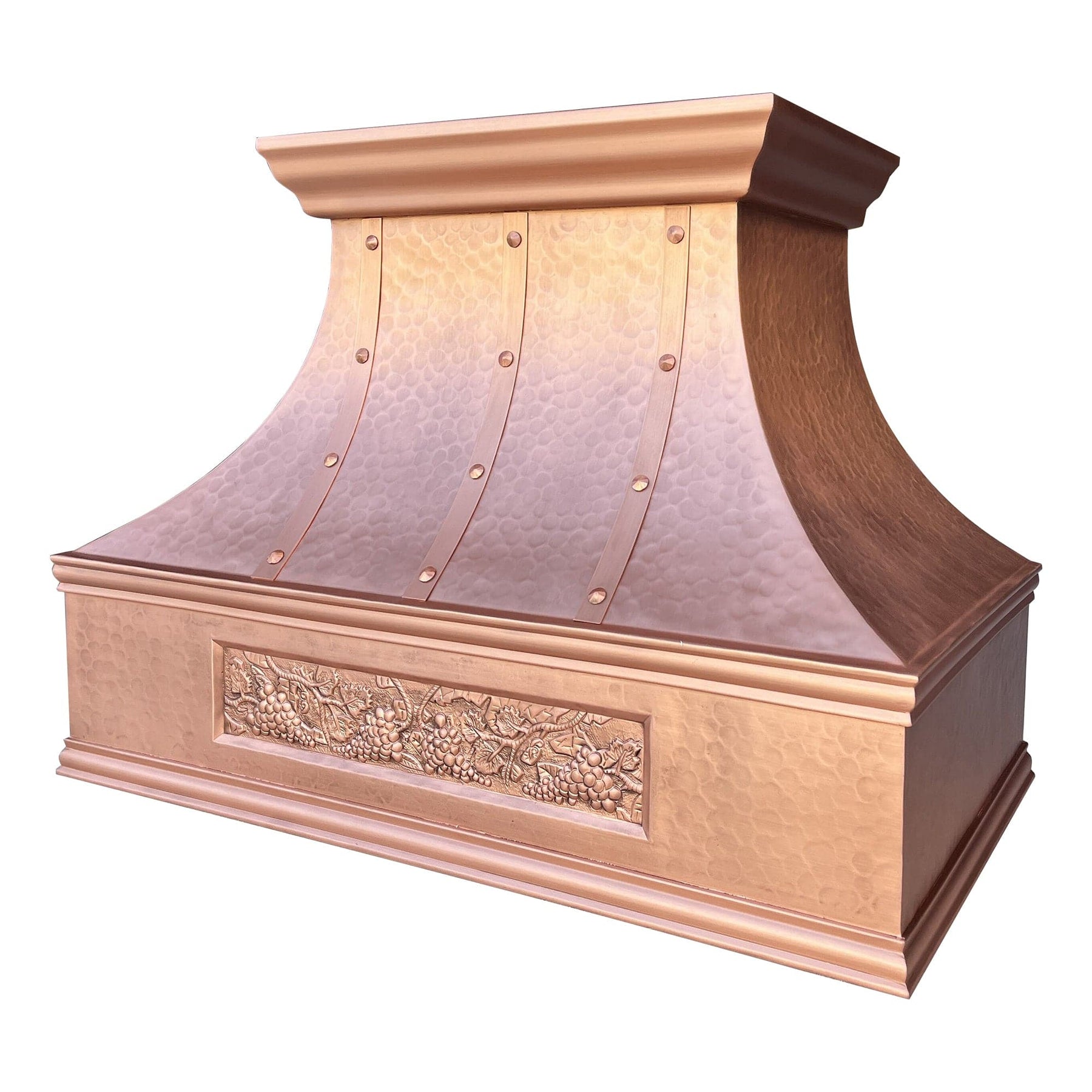 Fobest Custom Hammered Natural Copper Range Hood FCP-56 - Copper Range Hood-Fobest Appliance