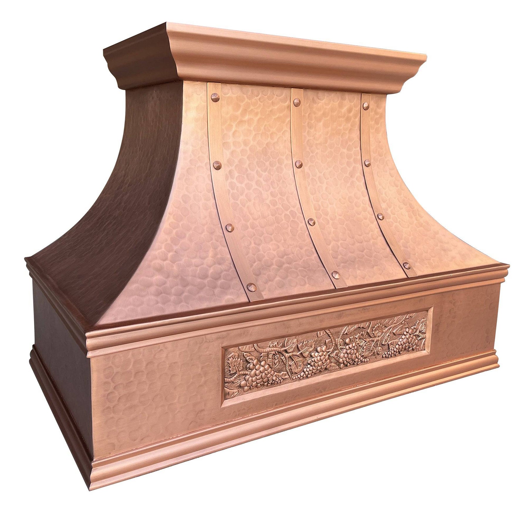 Fobest Custom Hammered Natural Copper Range Hood FCP-56 - Copper Range Hood-Fobest Appliance