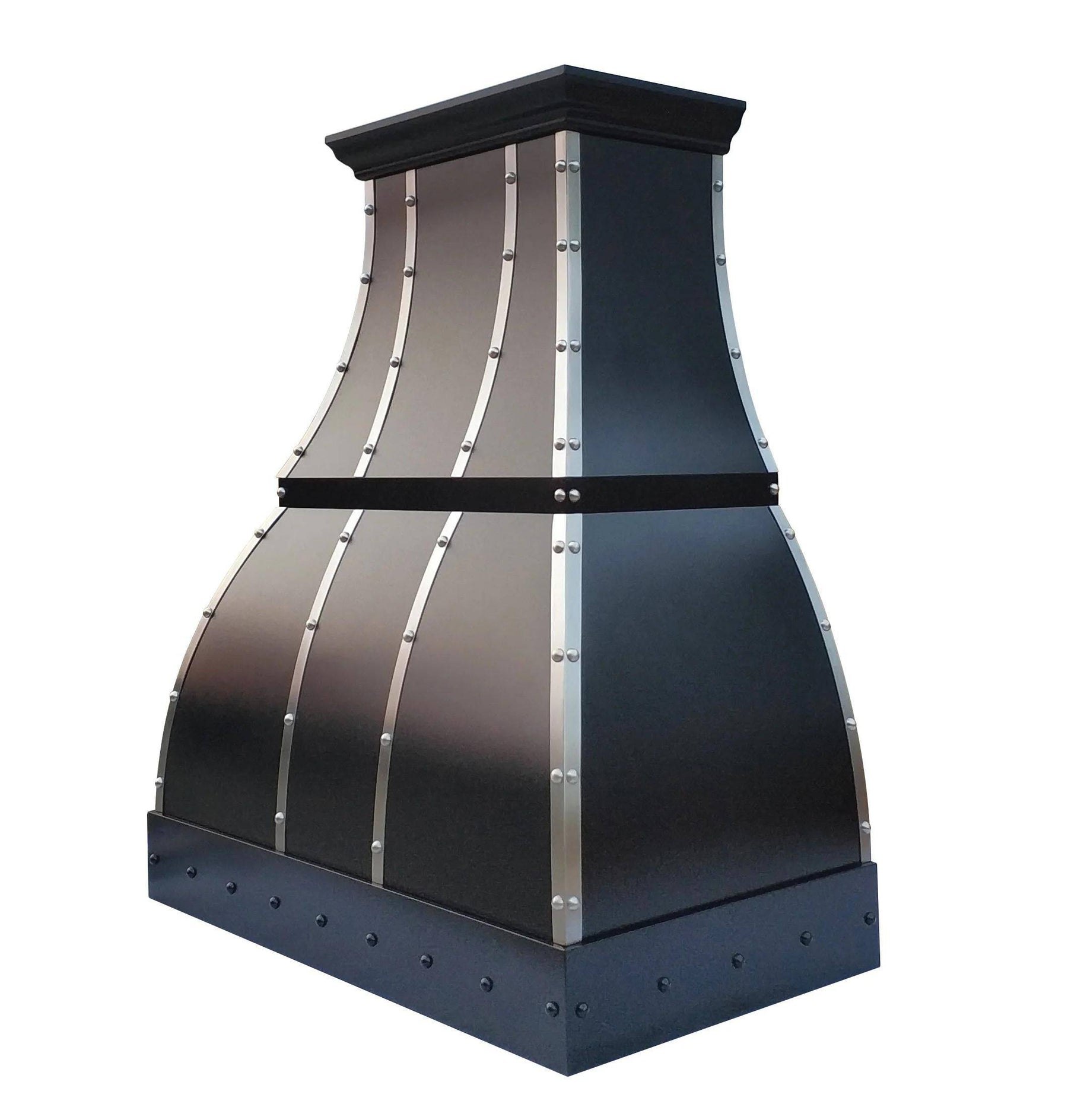 Fobest Custom Handcrafted Black Stainless Steel Range Hood FSS-108 - Stainless Steel Range Hood-Fobest Appliance